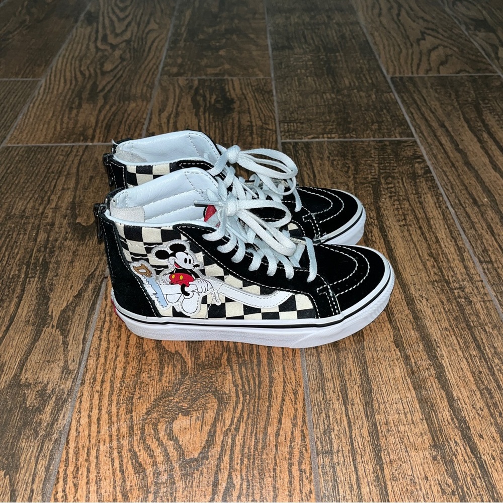 Vans x Disney Kids Sk8-Hi Checker Mickey Shoes Sz. 13C